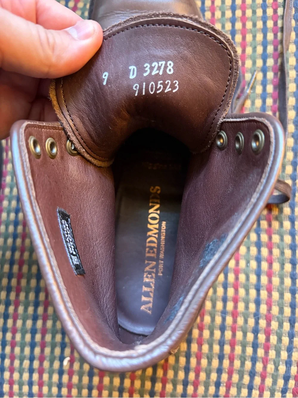 Allen Edmonds Higgins Mill Plain Toe Boot Goodyear Welt